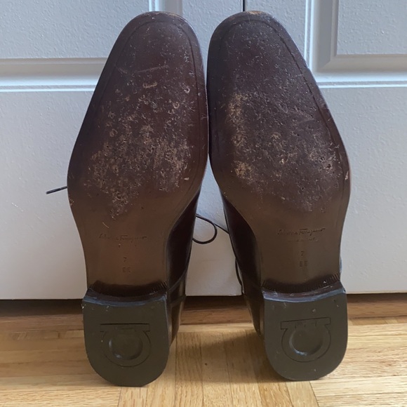 Salvatore Ferragamo Brown Lace Ups main image 7